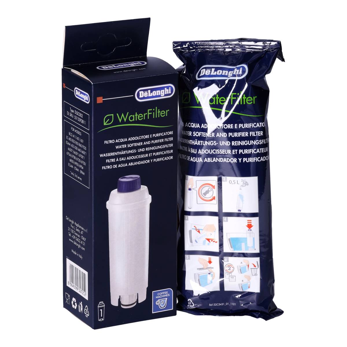 DeLonghi DLSC002 Wasserfilter SER3017 – Originalfilter für DeLonghi Kaffeevollautomaten