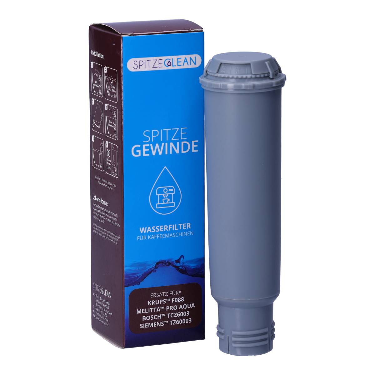 Spitze Gewinde Wasserfilter – Ersatz für Krups F088