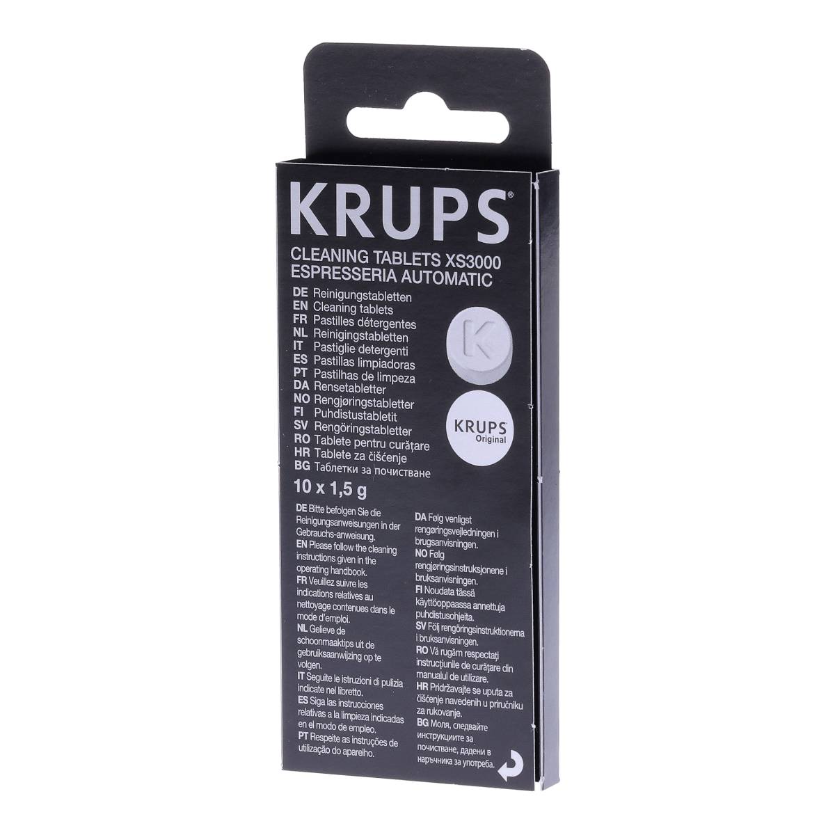 Krups XS3000 Reinigungstabletten Anwendung