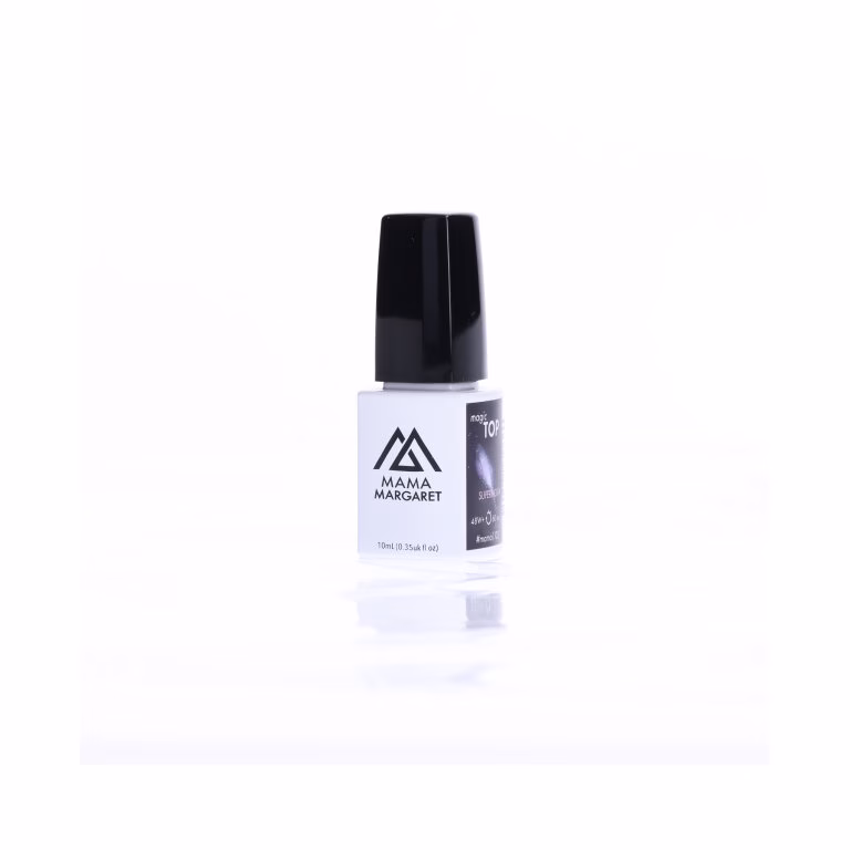 #mama1102 MAGIC TOP SUPERNOVA brokatowy top coat hybrydowy 10 ml — obrót 360°