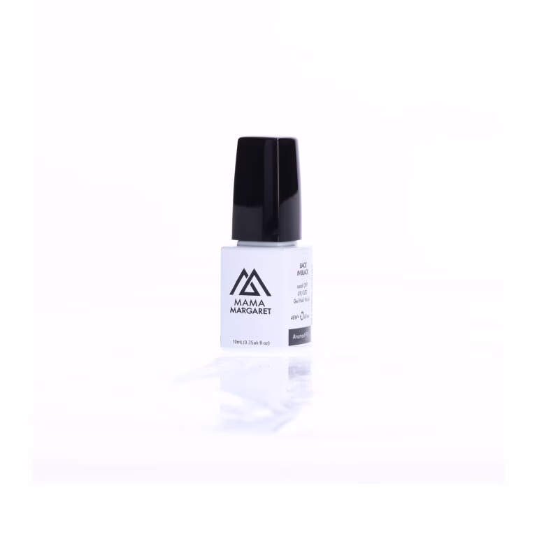 #mama4981 lakier hybrydowy 10 ml BACK IN BLACK — obrót 360°