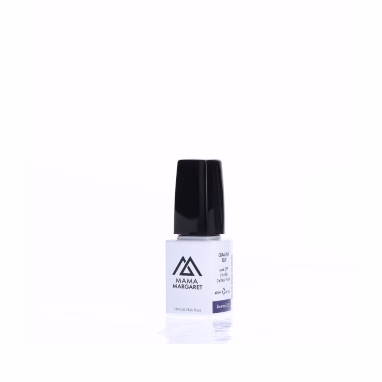 #mama4381 lakier hybrydowy 10 ml CURACAO BLUE — obrót 360°